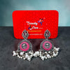 Statement Oxidised Color Matching Earrings