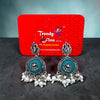Statement Oxidised Color Matching Earrings