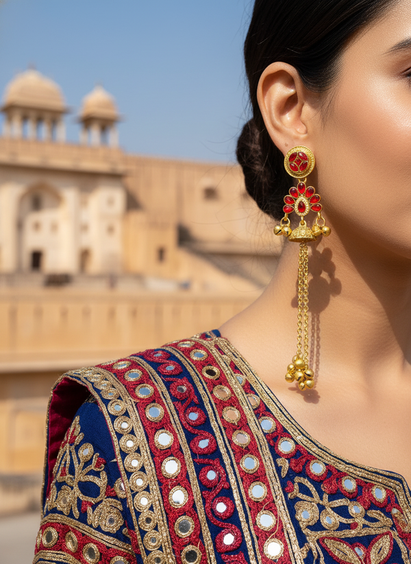 Kashmiri Pattern Earrings