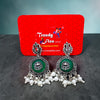 Statement Oxidised Color Matching Earrings