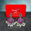 Statement Oxidised Color Matching Earrings