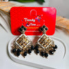 Statement Oxidised Color Matching Earrings