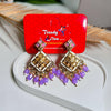 Statement Oxidised Color Matching Earrings