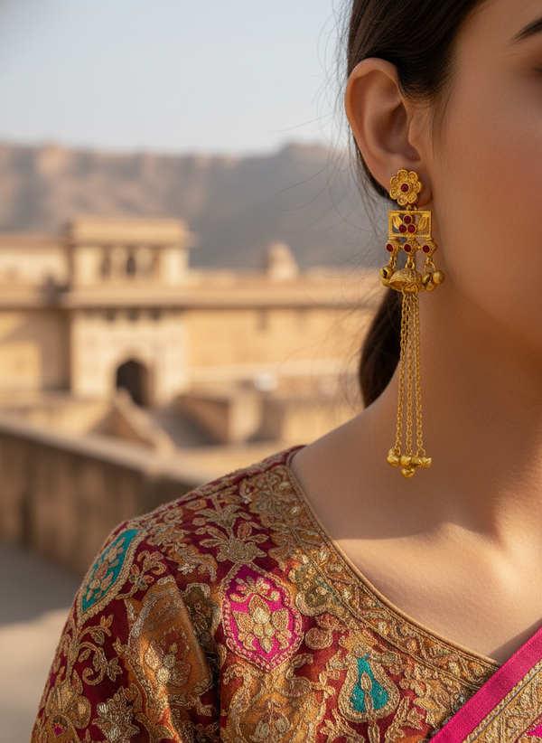 Kashmiri Pattern Earrings