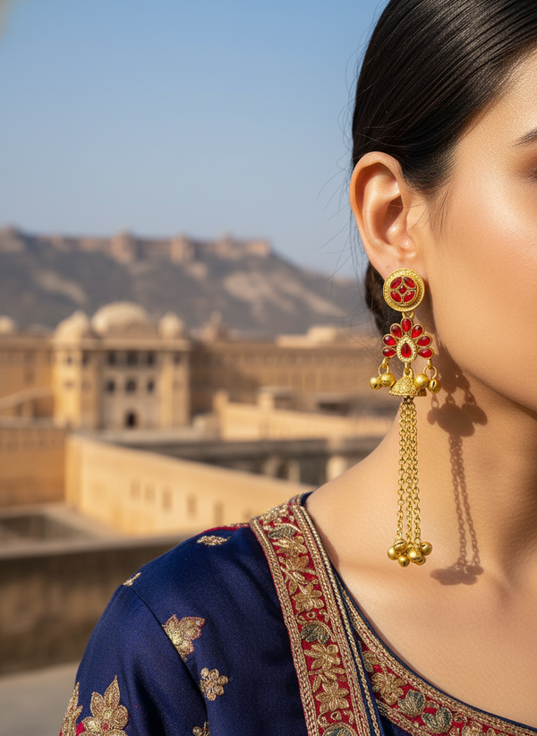 Kashmiri Pattern Earrings